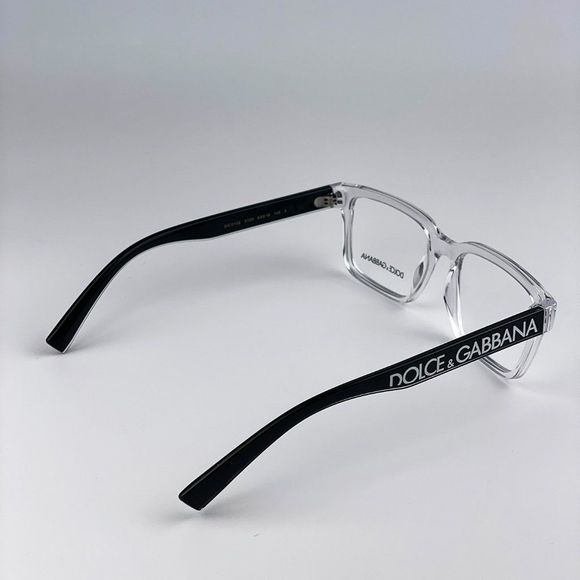 D&G DG5102 3133 Eyeglasses Crystal Black Rectangle Unisex - Picture 7 of 11